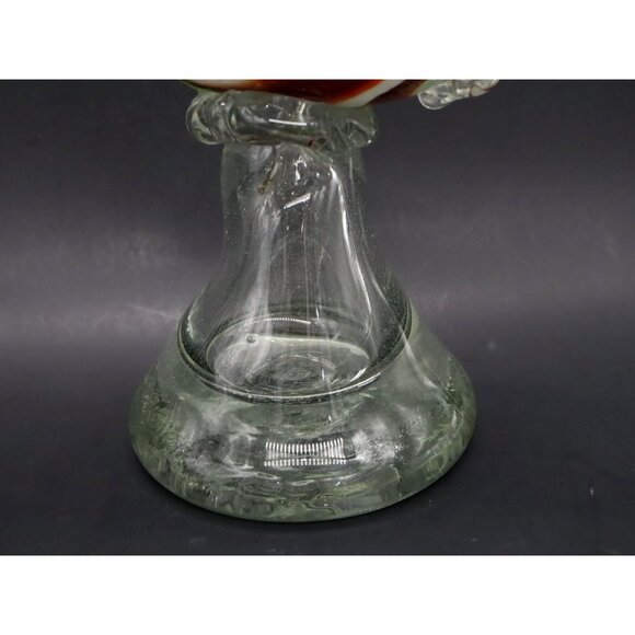 Vintage Hand Blown Art Glass Roadrunner or Pheasant 18" Tall Colorful - Picture 5 of 16